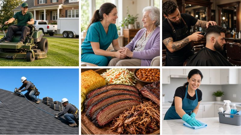 Photos from the example business websites