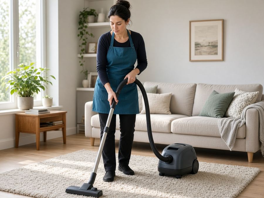 Living rooms, vacuumed and dusted