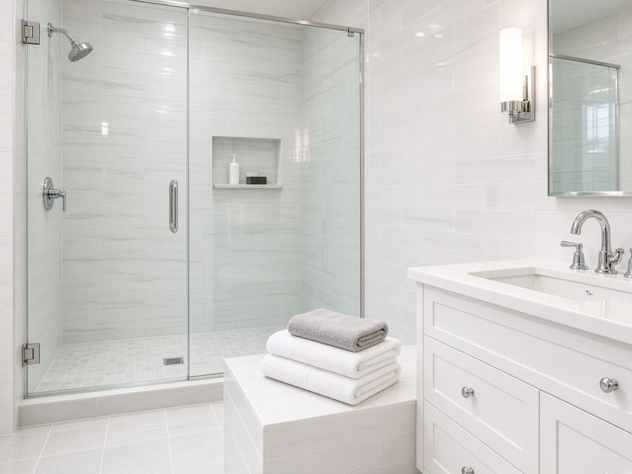 Sparkling bathrooms