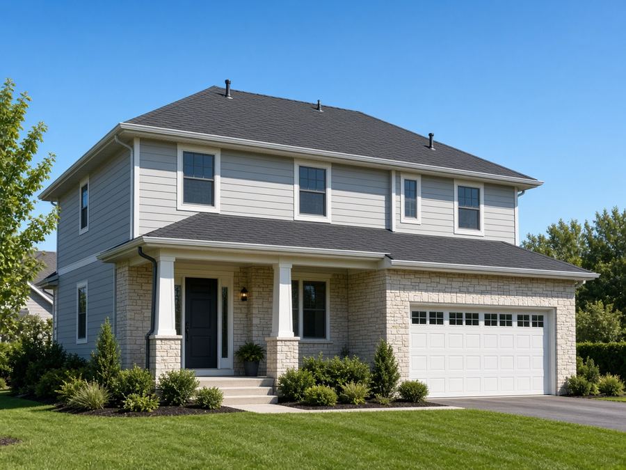 A finished roof replacement